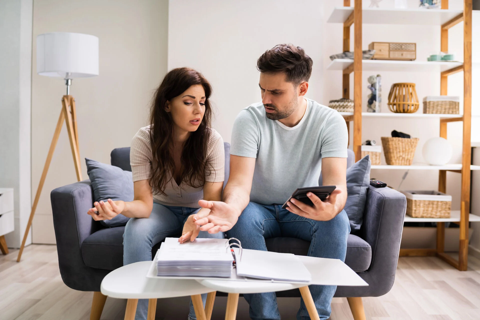 Couple having financial trouble