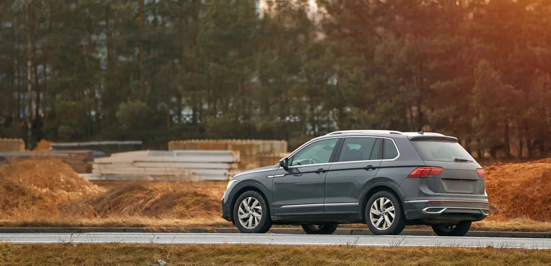 side view of car on street in TX