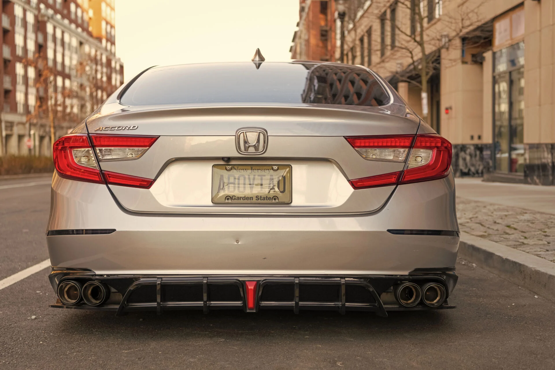 Rear view of a Honda car from New Jersey